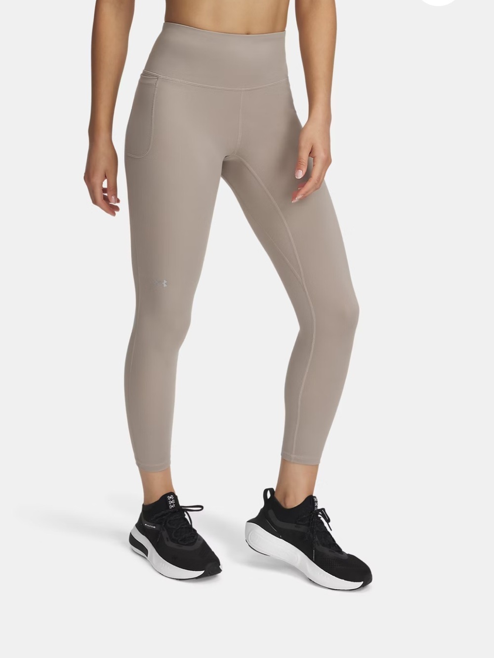 NWT WOMENS UNDER ARMOUR KHAKI/TAN LEGGINGS SIZE SMALL